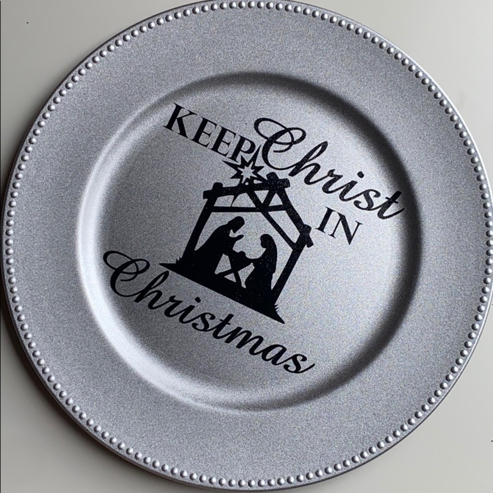 Christmas Decor Plate